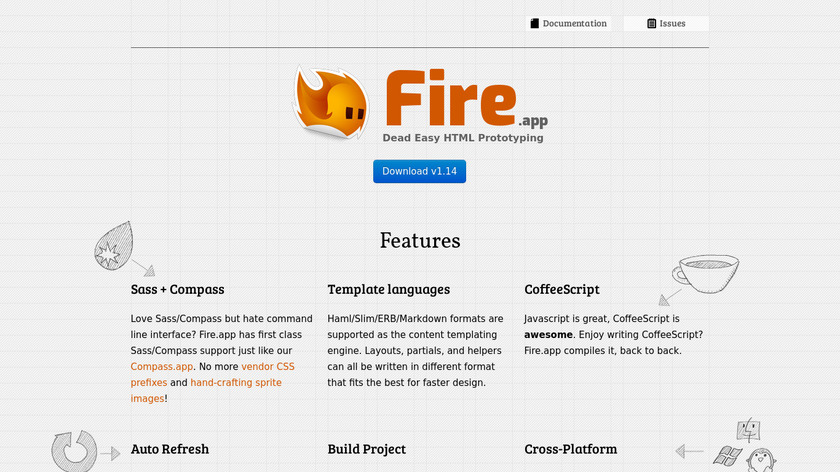 Fire.app Landing Page