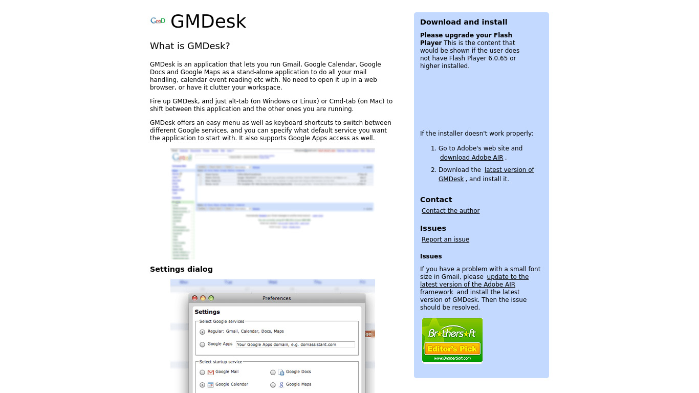 GMDesk Landing page