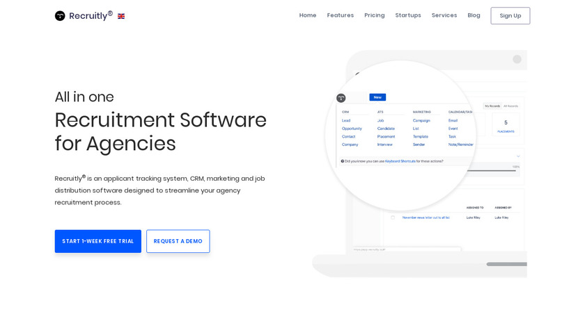 Rectuoso Landing Page