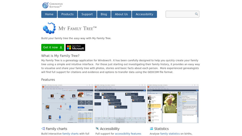 My Family Tree Landing Page
