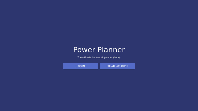 Power Planner Landing Page