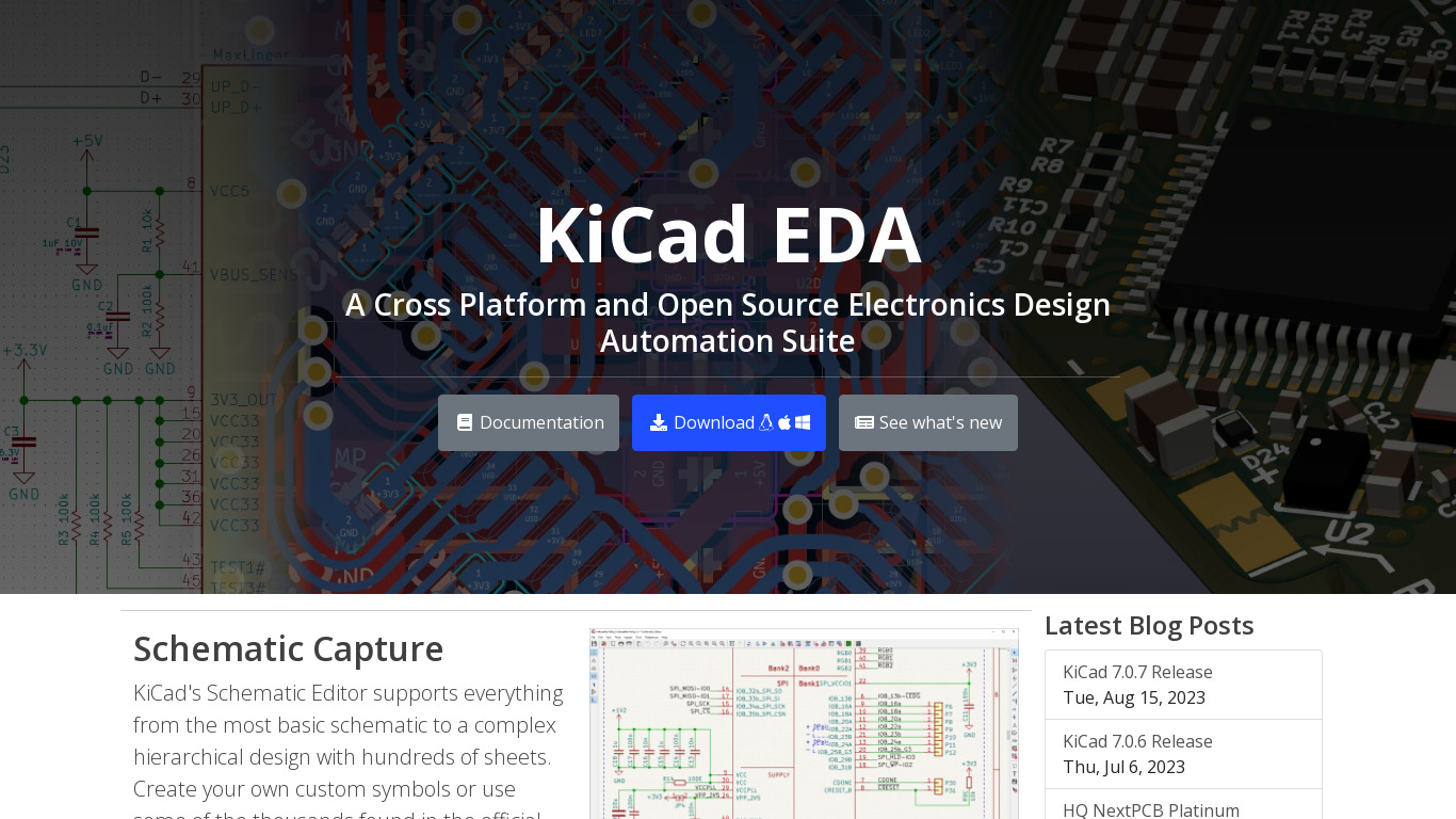 KiCad Landing page
