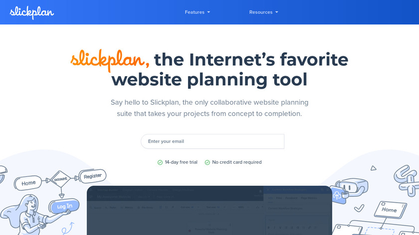 SlickPlan Landing Page
