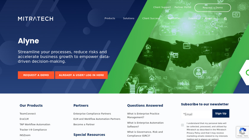 Alyne Landing Page