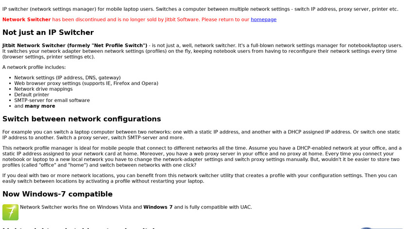 jitbit.com Net Profile Switch Landing Page