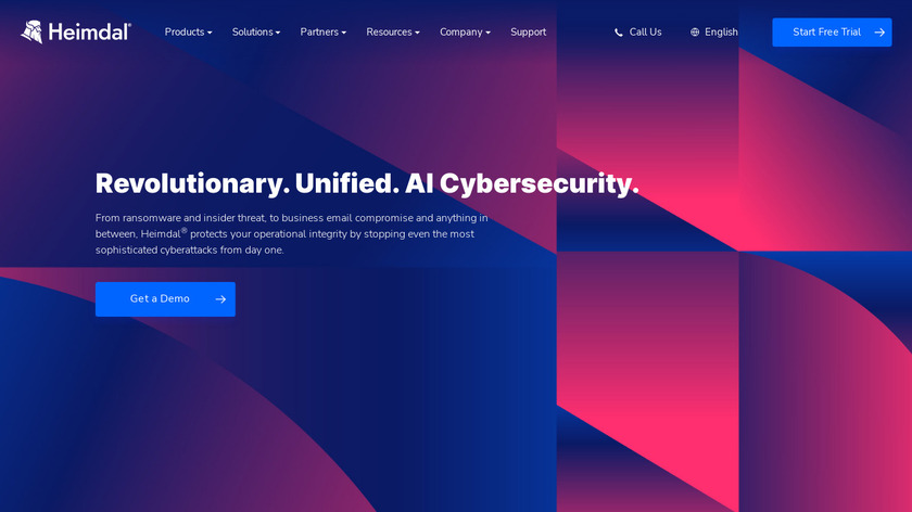 Heimdal Security Landing Page