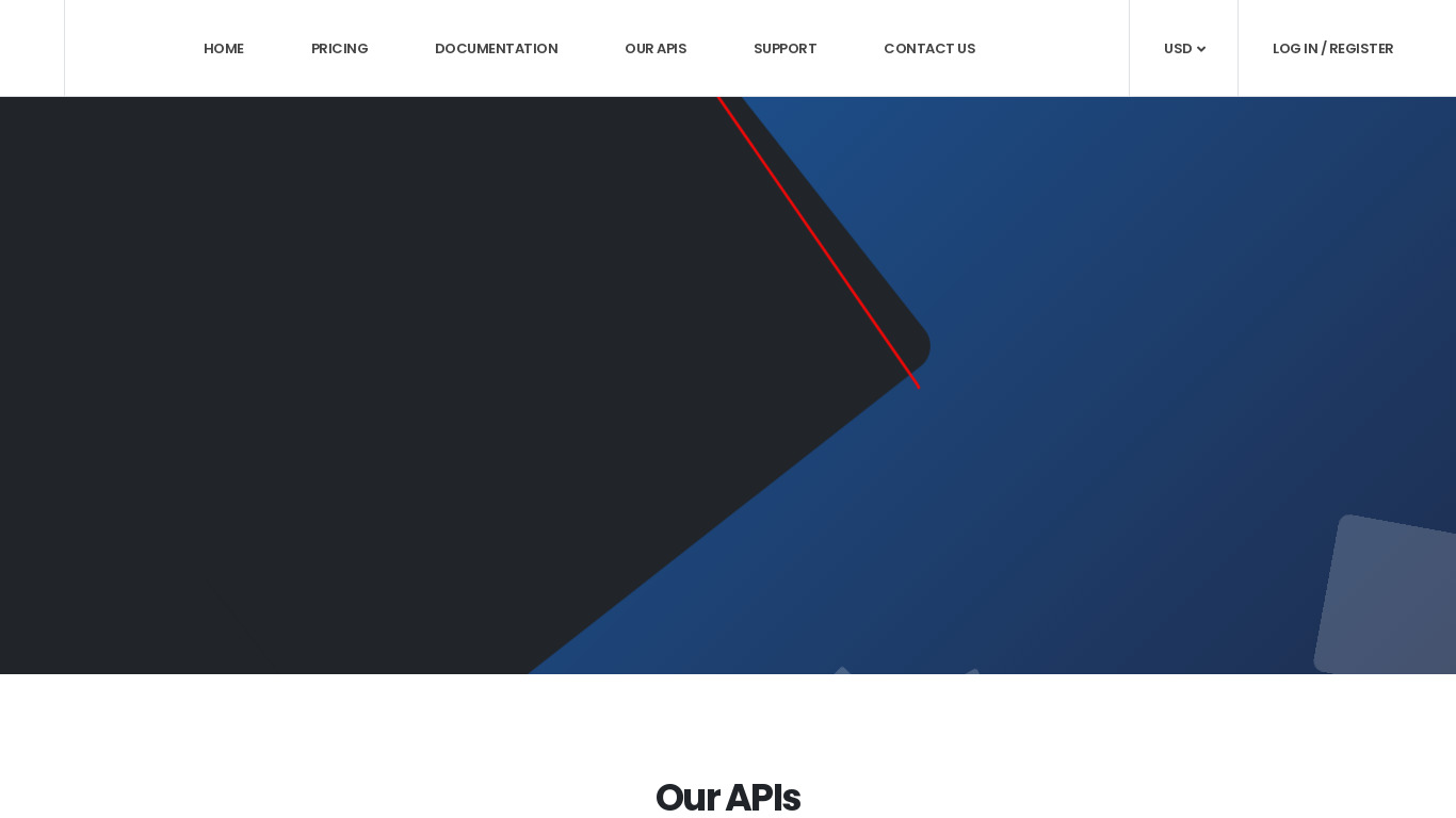 Complete API Landing page