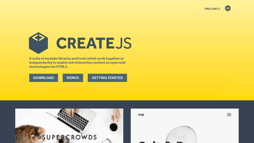 CreateJS Landing Page