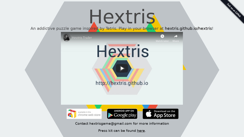 Hextris Landing Page