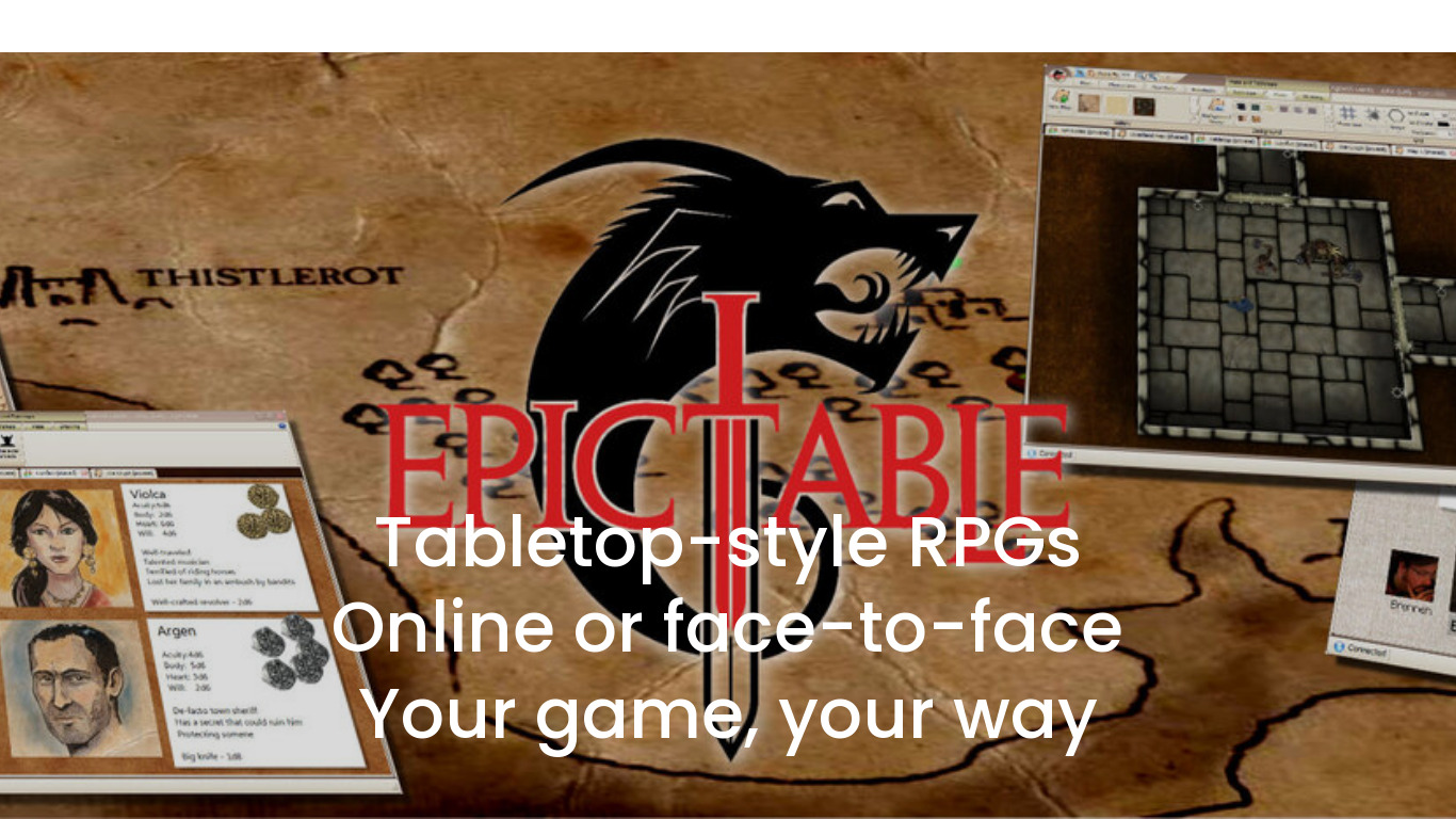 EpicTable Landing page