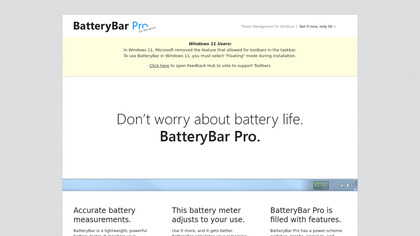 BatteryBar image