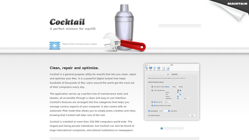 Cocktail Landing Page