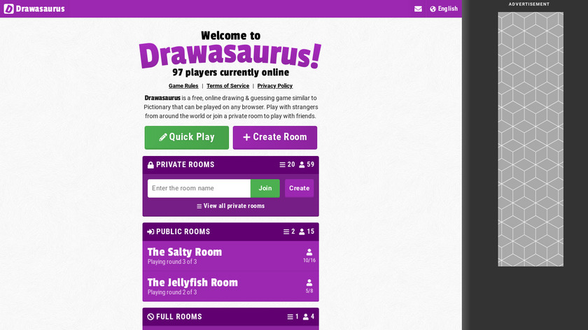 Drawasaurus Landing Page