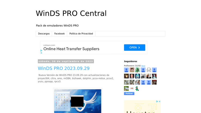 WinDS PRO Landing Page