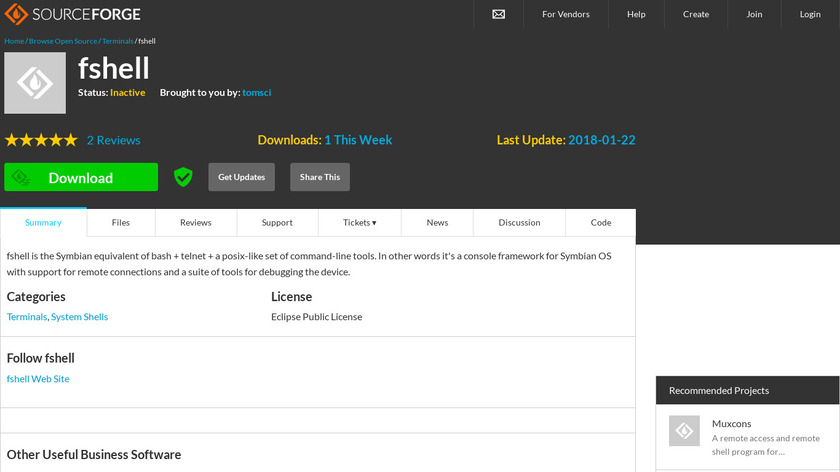 fshell Landing Page
