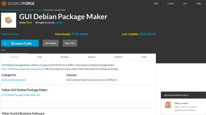 GUI Debian Package Maker image