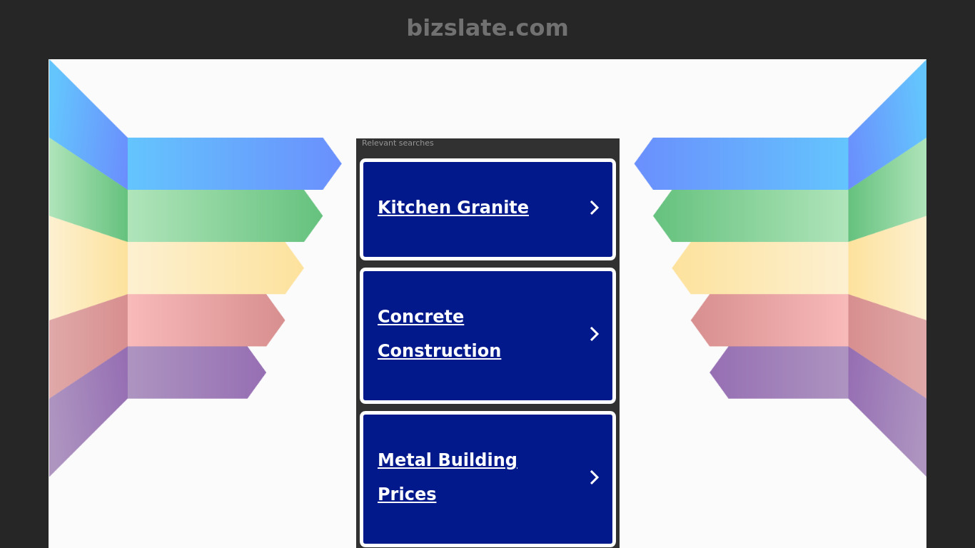 BizSlate Landing page