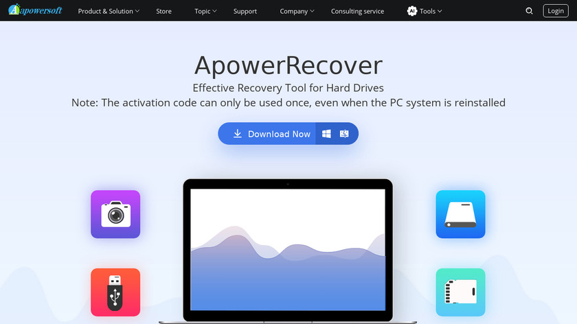 ApowerRecover Landing Page