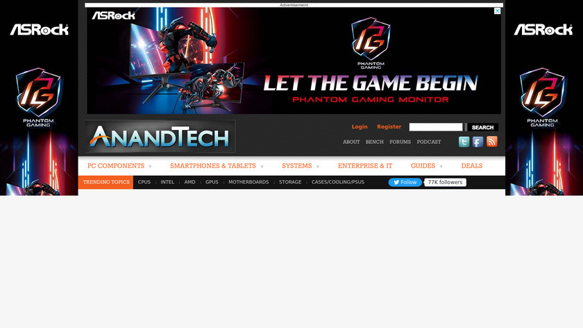 AnandTech Landing Page