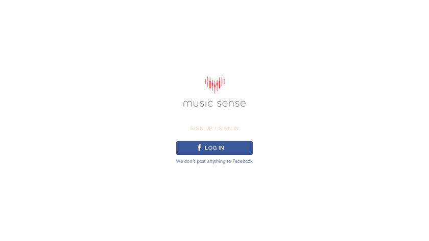 MusicSense Landing Page