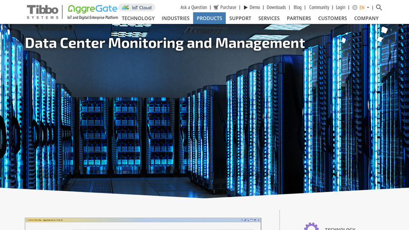 AggreGate Data Center Supervisor Landing Page