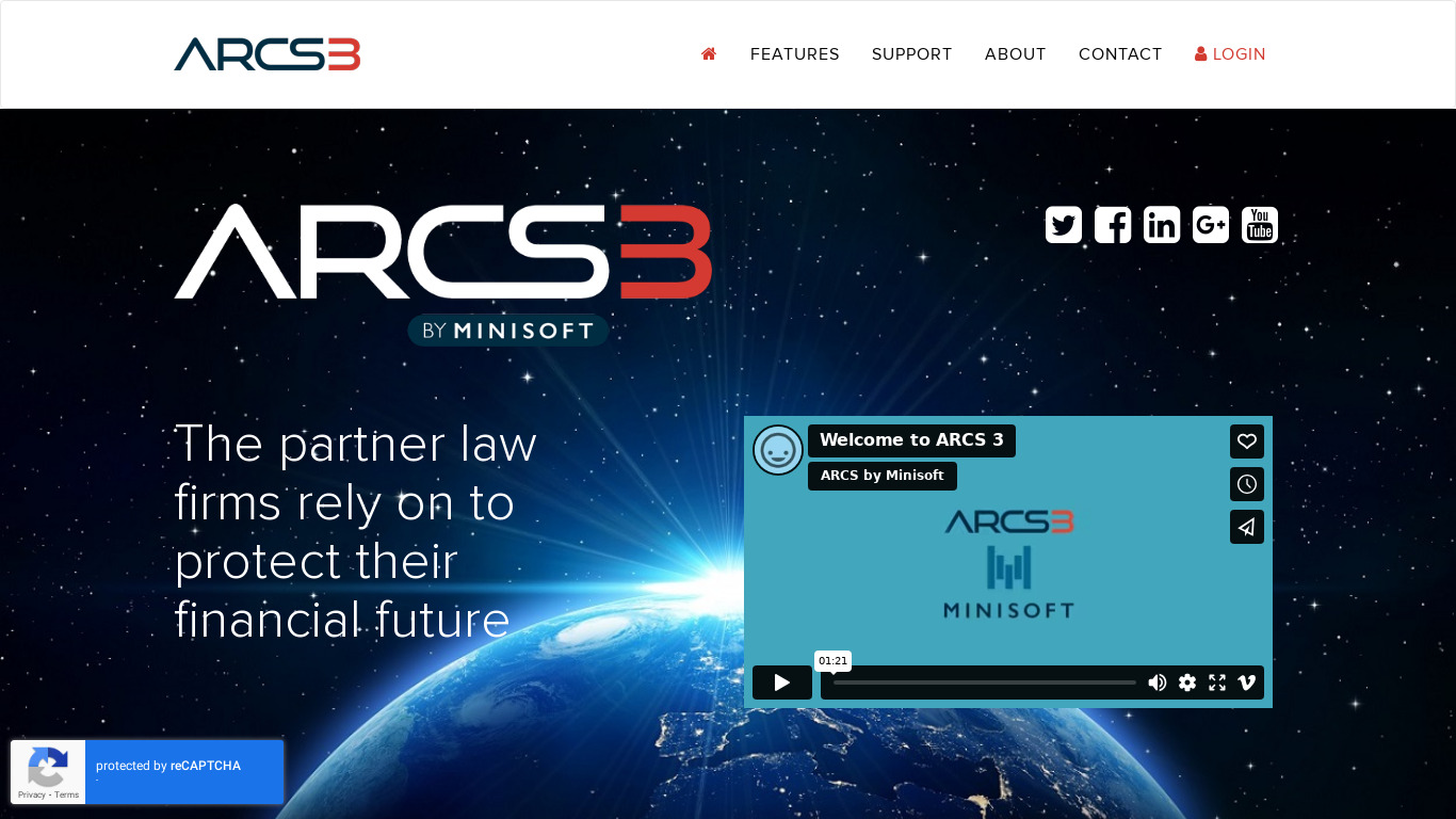 ARCS 2G Landing page