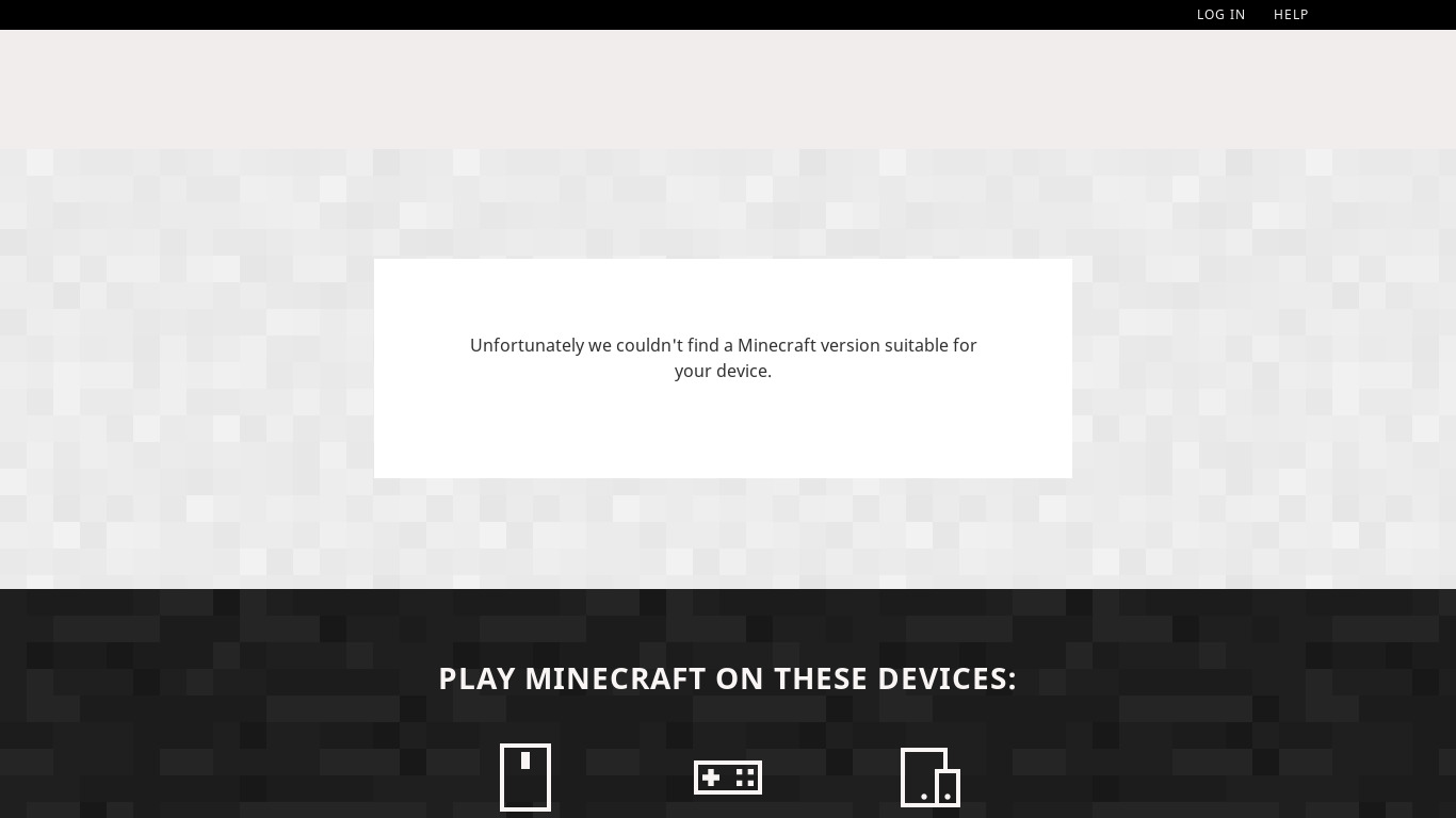 minecraft.net Minecraft Server Landing page