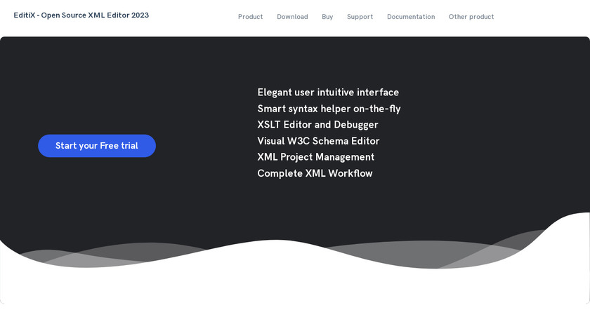 EditiX Landing Page