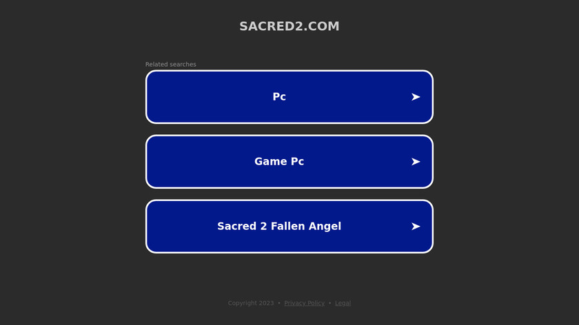 Sacred Landing Page