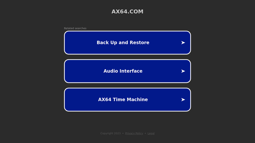 AX64 Time Machine Landing Page