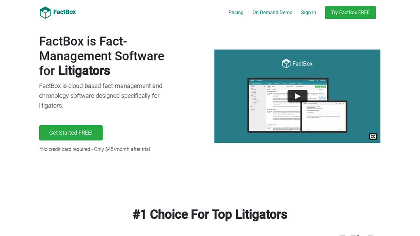 FactBox Landing Page