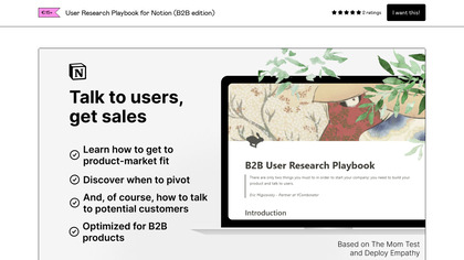User Research Playbook for Notion image