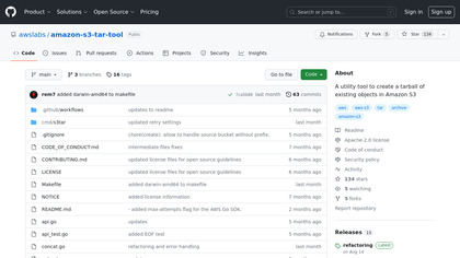 Amazon S3 Tar Tool image
