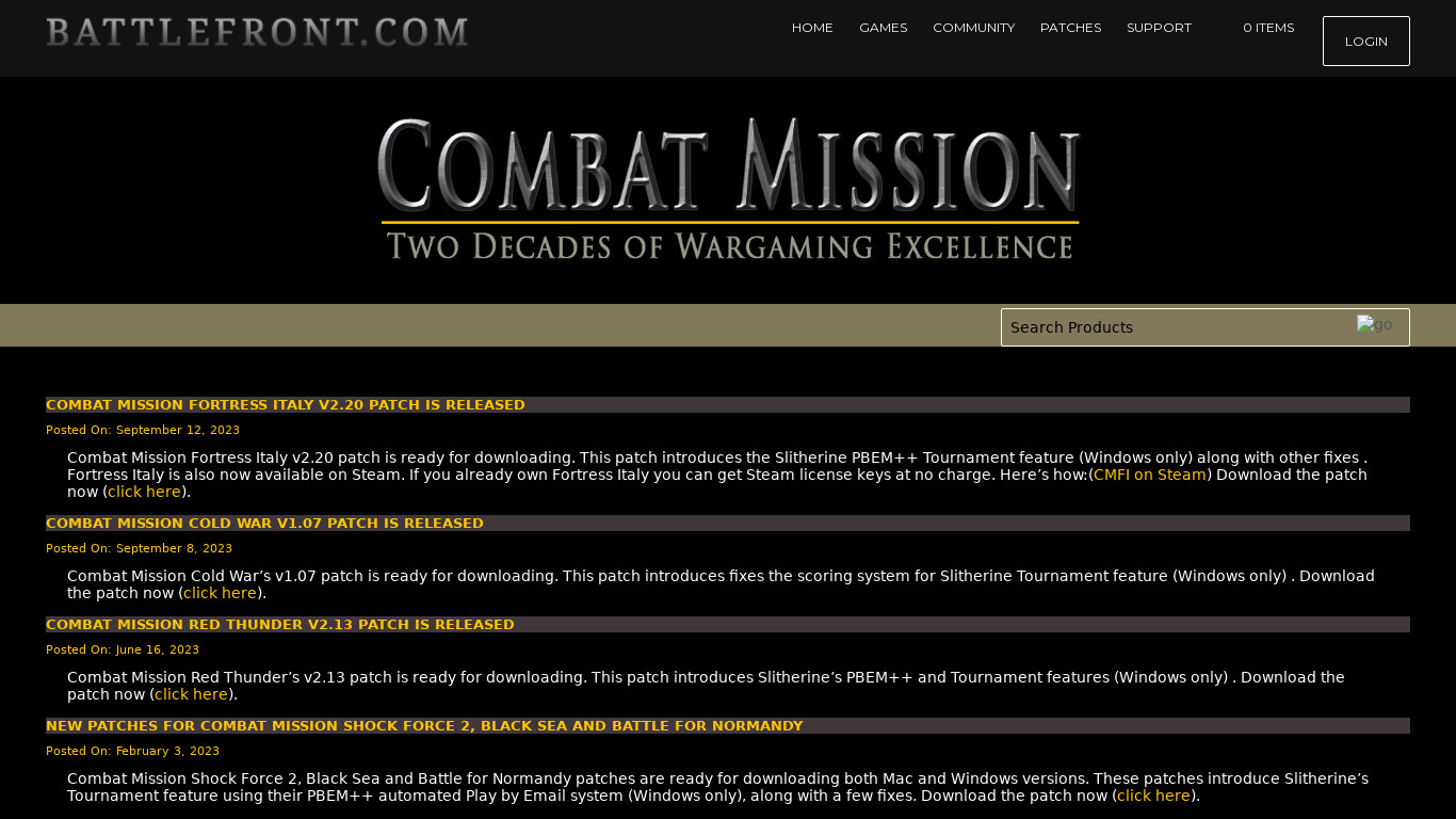 Combat Mission: Battle for Normandy Landing page