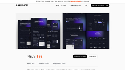 Navy UI KIt screenshot