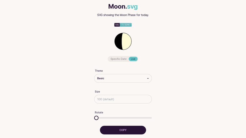 Moon.svg Landing Page