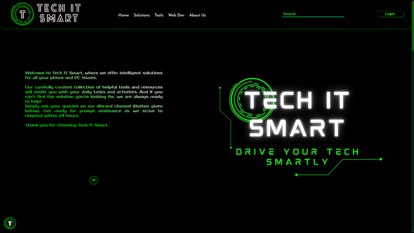 Tech IT Smart Landing Page