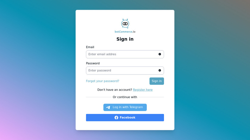 Botcommerce.io Landing Page