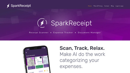 SparkReceipt: receipt scanner image