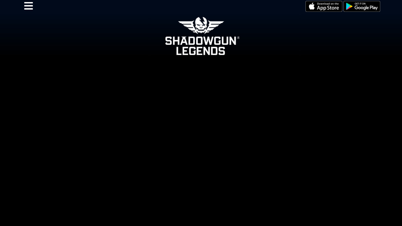 Shadowgun Legends Landing page
