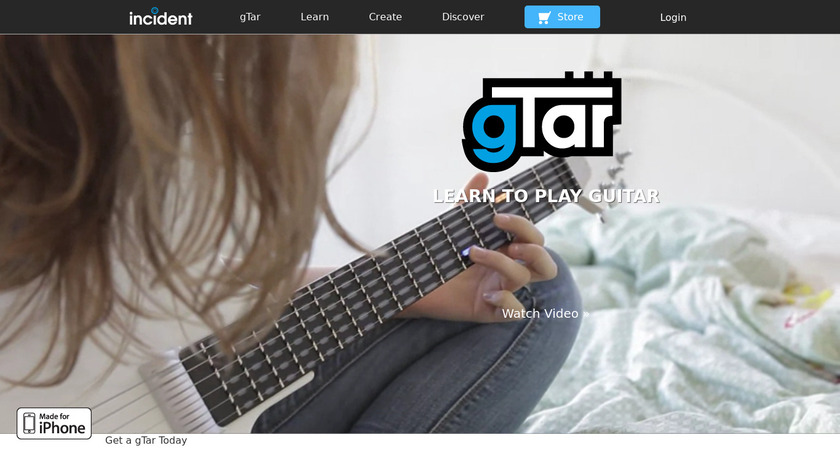 gTar Smart Guitar Landing Page