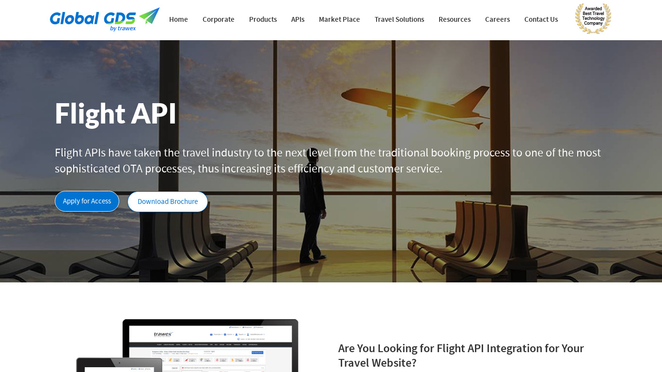 Flight API Landing page