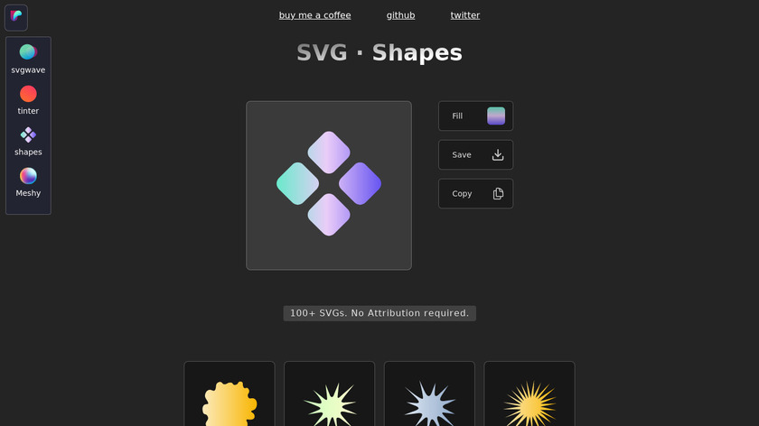 SVG Shapes Landing Page