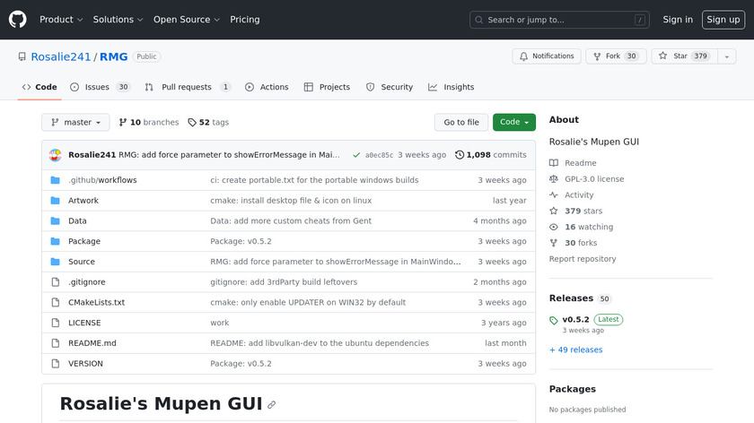 RMG Landing Page