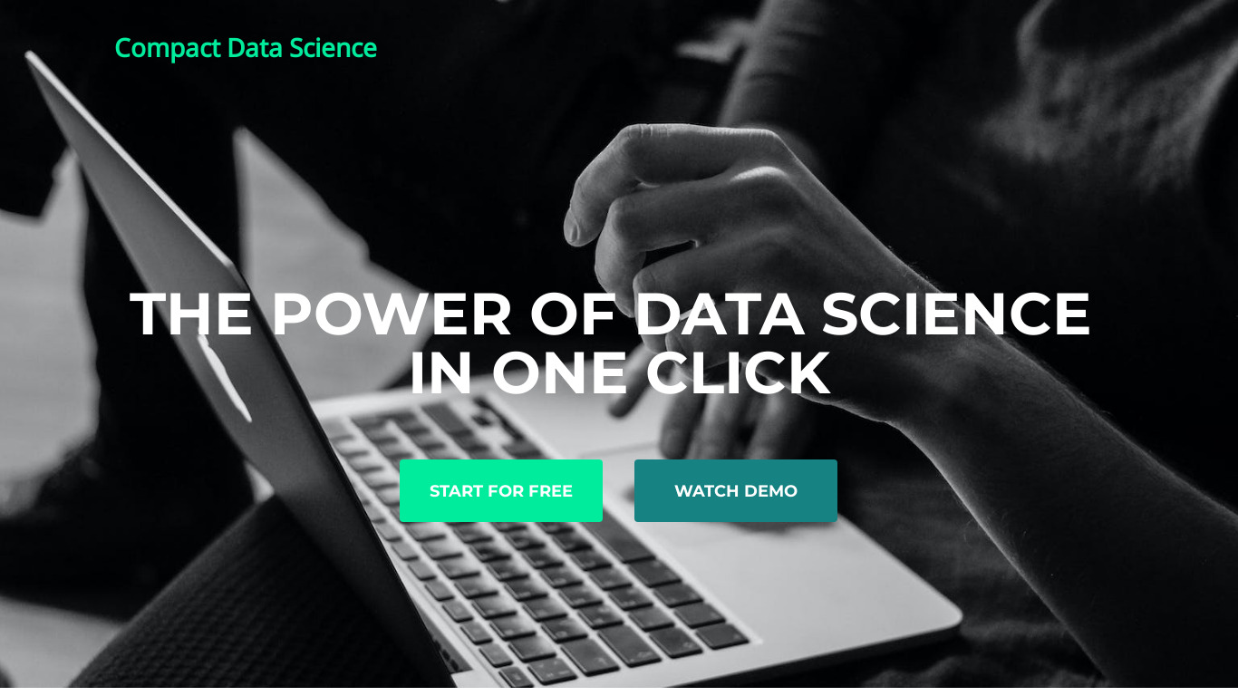 Compact Data Science Landing page