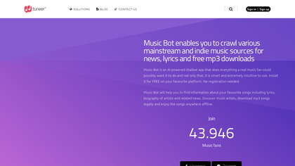 Tuneer.net Music Bot screenshot