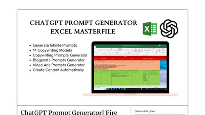 ChatGPT Copywriting Prompts Generator image