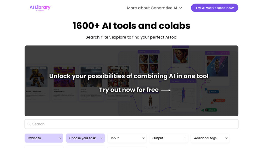AI Library Landing Page