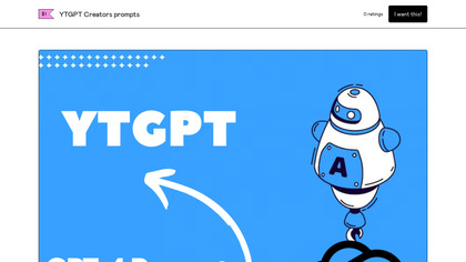 YTGPT Creators prompts image