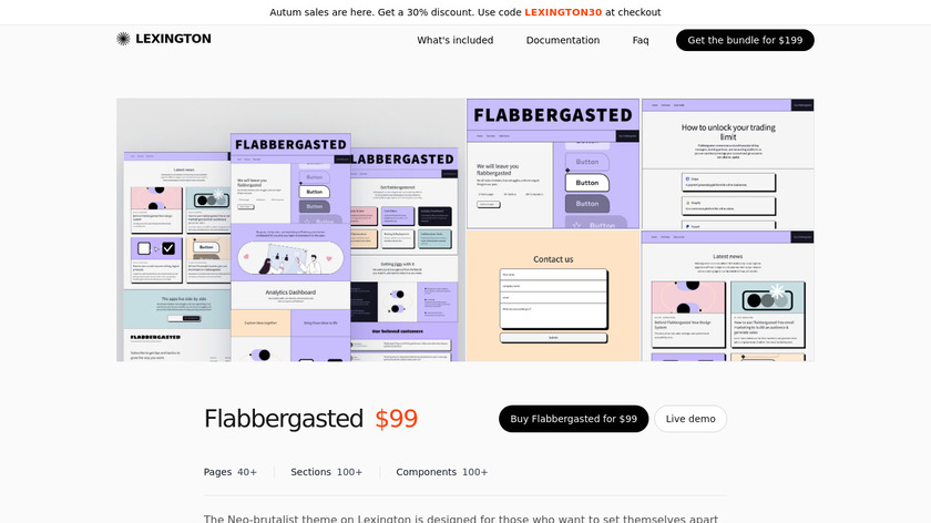 Flabbergatsed Landing Page